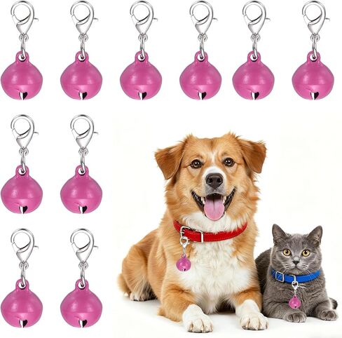 Cat Bell, Small Matte Pet Copper Bell Collars Charm with Lobster Buckle Loud Crisp Sound Anti-Lost Pendant Accessory in Saudi Arabia