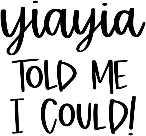 بدلة قطعة واحدة للأطفال من Yiayia Told Me I Can - قطعة واحدة للرضع مقتبسة بشكل لطيف، ملابس أطفال للجنسين، هدية مضحكة من Yiayia لحديثي الولادة in Saudi Arabia