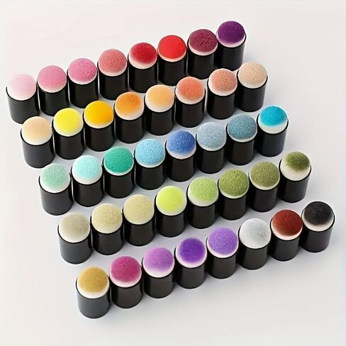10pcs Durable ABS Material Professional Craft Finger Sponge Daubers Set for Card Making, Painting,Stamping, Ink, Artistic Use in Saudi Arabia