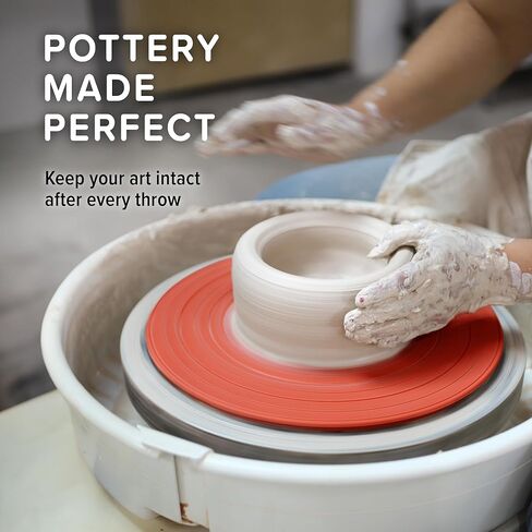 Pottery Head Pottery Bats for Pottery Wheel - 1 Single Round 12" Pottery Wheel Bats with Guiding Lines - Clay Tools, Ceramic Tools & Pottery Wheel Accessories in Saudi Arabia