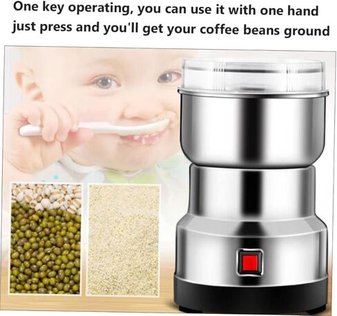 BESTYASH Stainless Steel Grinder for Home Kitchen Electric Powder Mill Machine for Grinding Coffee Beans Spices Nuts Grains with Powerful Motor and Detachable Design in Saudi Arabia