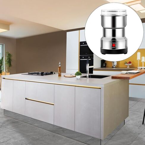 BESTYASH Stainless Steel Grinder for Home Kitchen Electric Powder Mill Machine for Grinding Coffee Beans Spices Nuts Grains with Powerful Motor and Detachable Design in Saudi Arabia