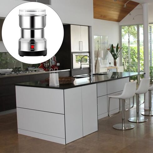 BESTYASH Stainless Steel Grinder for Home Kitchen Electric Powder Mill Machine for Grinding Coffee Beans Spices Nuts Grains with Powerful Motor and Detachable Design in Saudi Arabia