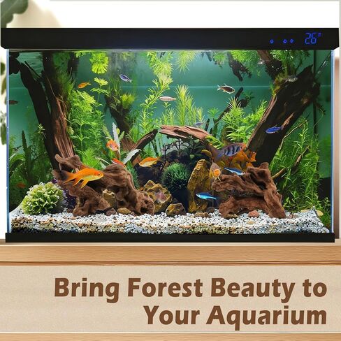 6 قطع من الخشب الطبيعي لحوض السمك وخزان الزواحف، 3-6 بوصات ديكور خشبي فريد لخزان الأسماك والسلاحف والسحالي والثعابين والخشب الطبيعي لديكور المنزل in Kuwait