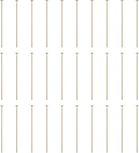 HARFINGTON 100pcs Flat Head Pins 1.97" 50mm Needles Bulk for Earring Pendant Necklace Bracelet Charm Jewelry Making Findings DIY Craft, Rose Gold in Saudi Arabia
