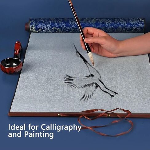 Magic Water Painting Paper, Reusable Calligraphy Cloth Scroll for Chinese Calligraphy Practice, Professional Water Drawing Mat for Students Beginners Practicing in Kuwait