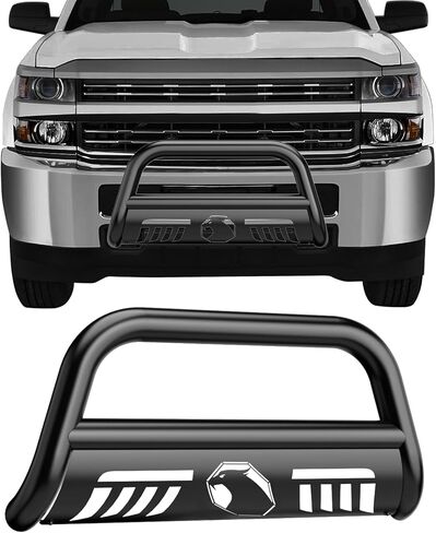 Bull Bar 3" Front Bumper Guard Grille Brush Push Bar for Trucks for Nissan Frontier 2005-2021, Black Bumpers Accessories in Saudi Arabia