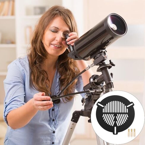 قناع التركيز المعدني من HOMSFOU، لوحة هيكل السمكة من سبائك الألومنيوم للتلسكوبات الفلكية، والتصوير الفلكي مع نقل الضوء 60 مم، مناسب لمستخدمي DSLR وSchmidt-Cassegrain in Kuwait