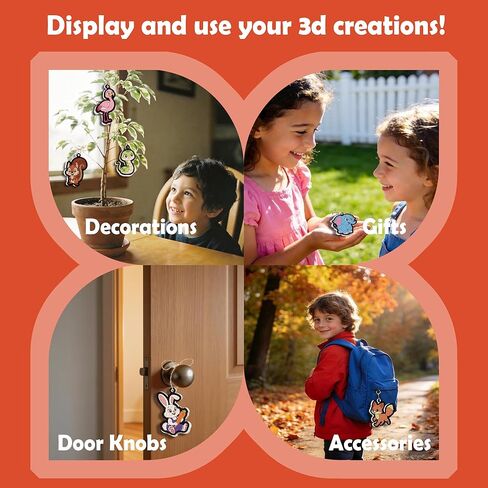 gookid Magic Puffy 3D Drawing Kit - Foam Texture Paper Puffy Popcorn Magic Painting Set, Water Activated Bubble Art Craft for Kids & Adults in Saudi Arabia