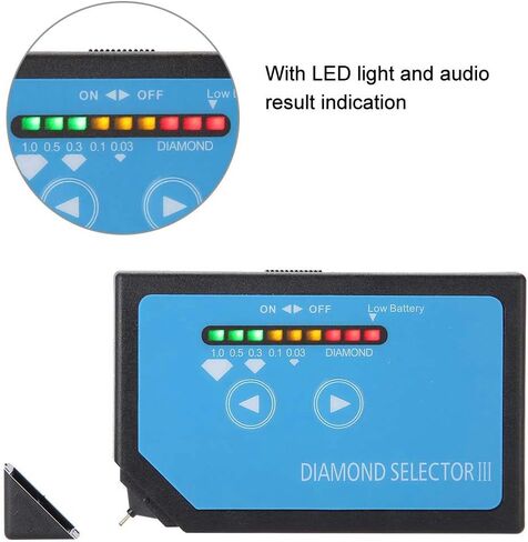 Lightweight, Pocket-size Jewelry Diamond Tester, Real Diamond LED Indicator, Accurate Testing, Easy to Carry, Metal Alert, Non-destructive Testing for Diamonds in Saudi Arabia