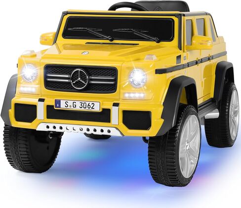 JOYLDIAS Ride On Cars، سيارة مرسيدس بنز مايباخ G650S المرخصة، لعبة سيارة كهربائية تعمل بالبطارية 12V7AH للأطفال مع جهاز تحكم عن بعد 2.4 جيجا هرتز، محركان، 3 سرعات، قفل، موسيقى، قرن، أضواء LED، وردي | للأطفال، 2 موتور، 3 سرعات، قفل in Kuwait