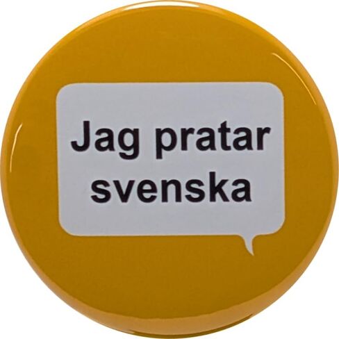 دبابيس Jag pratar svenska (أنا أتكلم السويدية) - أزرار 2.25 بوصة - حزمة من 10 أزرار دبوس خلفي in Saudi Arabia