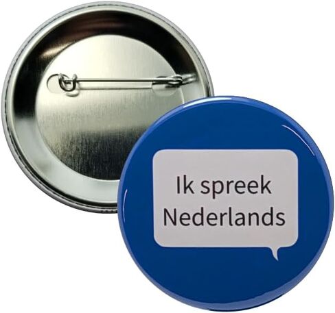 Ik spreek Nederlands (I speak Dutch) pins - 2.25 inch buttons - Pack of 10 pinback buttons in Saudi Arabia