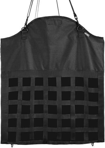 VEVOR Hay Bag for Horses, 21.65 x 7.28 x 25.2 in, 1.81 x 1.81 in Holes, Premium Nylon Construction with PVC Waterproof Coating, Adjustable Hanging Straps and Metal Hooks, Slow Feed Hay Bag for Horses in Saudi Arabia