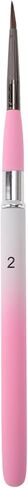 Generic 1 Pcs Painting Brush for Gouache Animal Hair Bristles with Metal Handle Pink White 7.1 Inch in Saudi Arabia