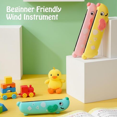 6 Pcs Harmonica for Kids Beginners Toddler Musical Instruments Toys 16 Hole Harmonica Set Easy-to-learn Key of C Cute Dog Colored Mouth Organ Educational Toys for Baby Girl Boy over 3 Years Old in Saudi Arabia