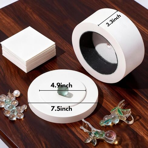 Extra Large Microwave Kiln, Professional Extra Large Microwave Kiln with 10 Kiln Papers for Glass Fusing Melting DIY Glass Jewelry Making at Home Workshop Art Craft Tool in Kuwait