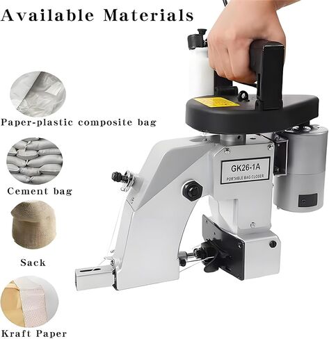Bag Sewing closing Machine #GK26-1A,Heavy-duty BagCordless Bag Closer,Automatic Bag Stitcher, Industrial Stitching Machine for Jute Seed Vinyl Rice Bags in Saudi Arabia