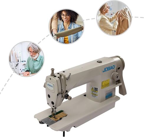 Industrial Sewing Machine 550W, Upholstery Sewing Machine with Motor, Commercial Sewing Machine for Tailors, Drapery Manufacturers, Fashion Designers, Dry Cleaners(Not Include Table Stand) in Saudi Arabia