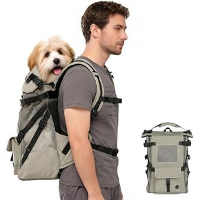 Wakytu Dog Backpack Carrier for Small Dogs,Pet Carrier for Travel & Hiking in Saudi Arabia