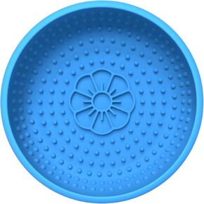 Saphe Dog Lick Bowl, Anxiety Relief Lick Silicone Dog Bowl, Non-Slip Licking mat for Distraction, Freezer & Dishwasher Safe (Blue) in Saudi Arabia