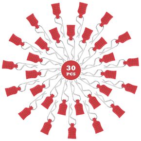 30 قطعة 1.2 مم مشابك جسم RC عالمية مع علامات سحب ومشابك سيارة RTR ودبابيس H165 قطع غيار تجميع لمقياس 1:8 1:10 1:12 مقياس Redcat HPI Himo HSP تتجاوز قطع غيار السيارات شاحنة عربات التي تجرها الدواب (أحمر) in Kuwait