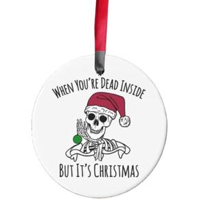 Christmas Ornament - When You're Dead Inside But It's Christmas in Saudi Arabia
