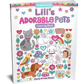 Notebook Doodles Adorable Pets - Customized Coloring Book (Design Originals) Personalized with Name and a Special Note from You to Make a Thoughtful Gift for Kids and Tweens to Boost Self-Esteem in Kuwait