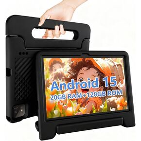 تابلت للأطفال 11 بوصة، أندرويد 15، 20 جيجابايت + 128 جيجابايت، ثماني النواة، 8000 مللي أمبير في الساعة، تابلت للأطفال مع حافظة مقاومة للسقوط، مراقبة أبوية، واي فاي 6 وبلوتوث، أزرق in Kuwait