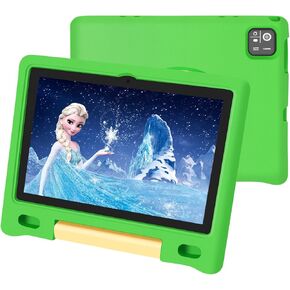 تابلت للأطفال، شاشة لمس IPS HD مقاس 10.1 بوصة تعمل بنظام Android 14 ومساحة تخزين 64 جيجابايت، وذاكرة الوصول العشوائي (RAM) سعة 8 جيجابايت (4+4 افتراضية)، وجهاز لوحي ثماني النواة للأطفال مع حافظة مقاومة للأطفال، وأدوات تحكم أبوية، وبطارية 12 ساعة، وواي فاي in Kuwait