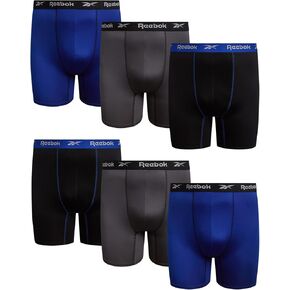 Reebok Men's Underwear - Big and Tall Performance Boxer Briefs (6 Pack) (2XL-4XL) in Saudi Arabia