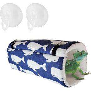 حقيبة نوم من القطيفة للزواحف، حقيبة نوم للزواحف، وسادة للحيوانات الأليفة الصغيرة، حقيبة نوم مريحة من القطيفة للسحالي، إغوانا الفهد (أزرق) in Kuwait