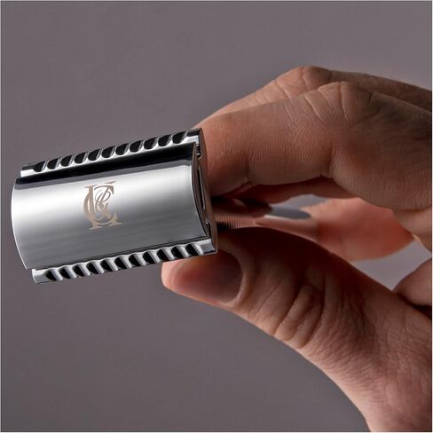 King C. Gillette Double Edge Safety Razor for Men, 5 Platinum Coated Double Edge Razor Blades, Gifts for Men in Kuwait