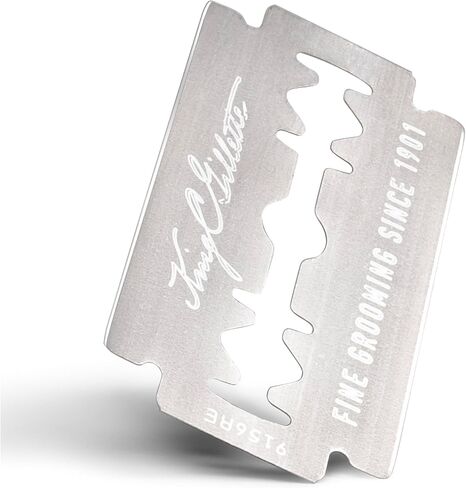 King C. Gillette Double Edge Safety Razor for Men, 5 Platinum Coated Double Edge Razor Blades, Gifts for Men in Kuwait