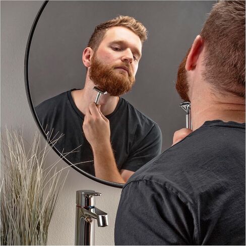 King C. Gillette Double Edge Safety Razor for Men, 5 Platinum Coated Double Edge Razor Blades, Gifts for Men in Kuwait