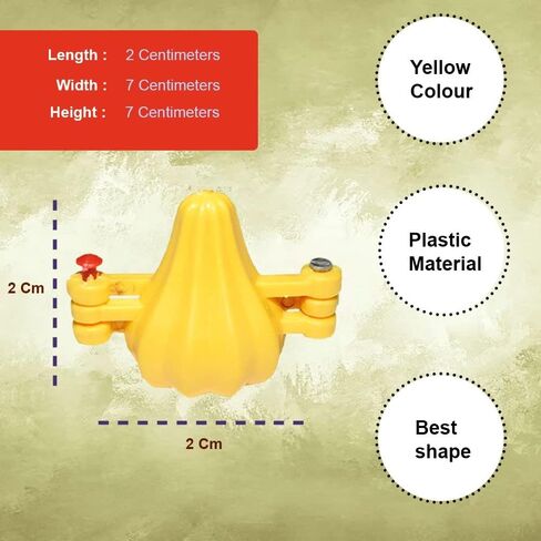 iKonbi Modak Mould Set of 2 - Plastic, Conical, Yellow in Saudi Arabia