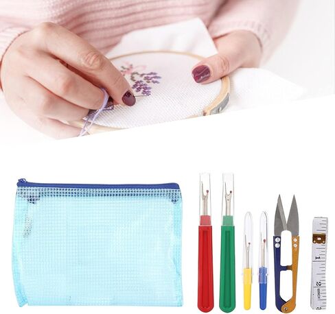 Versatile Sewing Seam Ripper Set, Seam Rippers for Sewing, Seam Ripper and Thread Remover Kit, Seam Ripper Set, 4-Piece Thread Remover Kit for Embroidery and Crafting with Zippersed Case in Saudi Arabia
