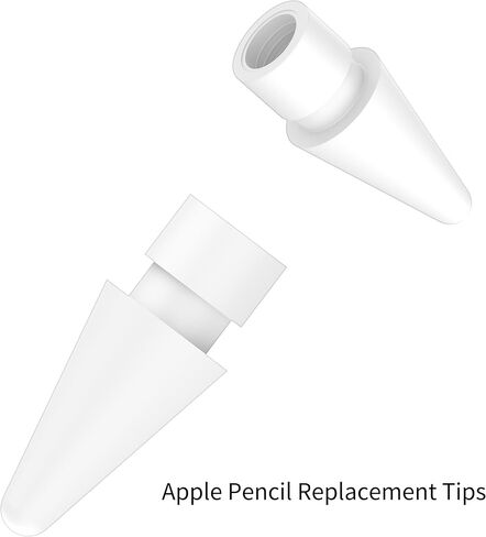 Apple Pencil Replacement Tips for 2nd/1st Generation (4-Pack), Compatible with iPad Pro Pencil 2nd/1st Generation—Genuine Material Tips in Saudi Arabia