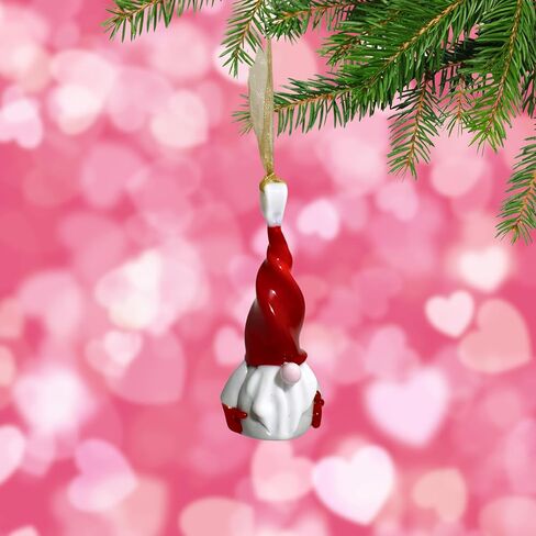 MY ITALIAN DÉCOR مجموعة زجاج مورانو مكونة من قطعتين من ديكورات التماثيل للمنزل، قطعتين، 3.25 بوصة، تماثيل ديكور المنزل، هدية جنوم، زخارف شجرة عيد الميلاد، صنع في إيطاليا، فكرة in Kuwait