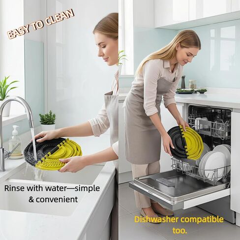 4-in-1 Tortilla Sealer, Tortilla Crimper & Quesadilla Maker - 4/6/8/10-inch Separation Crimper Plates, Make Sealed Tacos, Sandwich, Burritos & More, BPA-Free, Dishwasher Safe, Yellow & Black in Kuwait