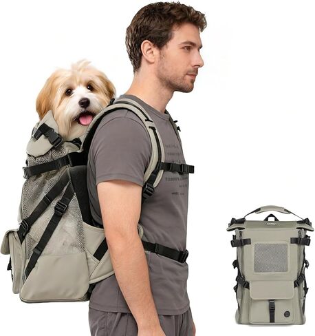 Wakytu Dog Backpack Carrier for Small Dogs,Pet Carrier for Travel & Hiking in Saudi Arabia