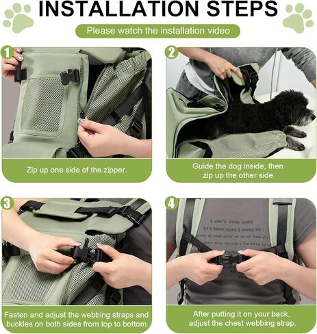 Wakytu Dog Backpack Carrier for Small Dogs,Pet Carrier for Travel & Hiking in Saudi Arabia