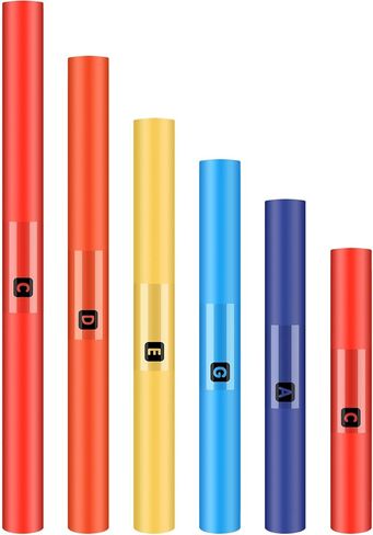 6 Pcs Musical Sound Tube Set C Major Pentatonic Scale Percussion Tube for Music Instruments in Saudi Arabia