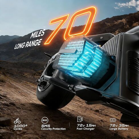 Eahora 2026 ترقية 4000W 50MPH M8S دراجة نارية كهربائية للبالغين 70V 35AH 90 ميل طويلة المدى تعليق كامل الفرامل الهيدروليكية الدراجة للتسلق / السباق in Kuwait