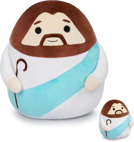 Red Jesus Plush, 8 Inch Brown Skin Jesus Doll with Bible & Gold Halo, Jesus Stuffed Animals Easter Plush Gift for Kids Adults, Church, Sunday School Religious Jesus Toys Christian Gifts in Saudi Arabia