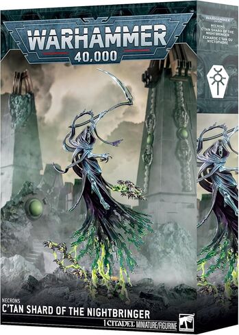 مجموعة الألعاب البلاستيكية المصغرة متعددة الأجزاء من Games Workshop Warhammer 40,000 Necrons C’tan Shard of The Nightbringer in Kuwait