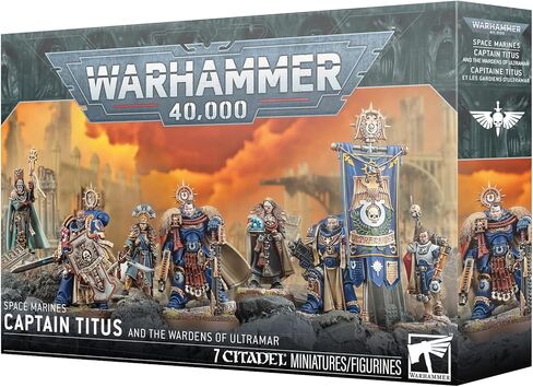 ورشة الألعاب - Warhammer 40K - Space Marines - الكابتن تيتوس وThe Wardens of Ultramar in Kuwait
