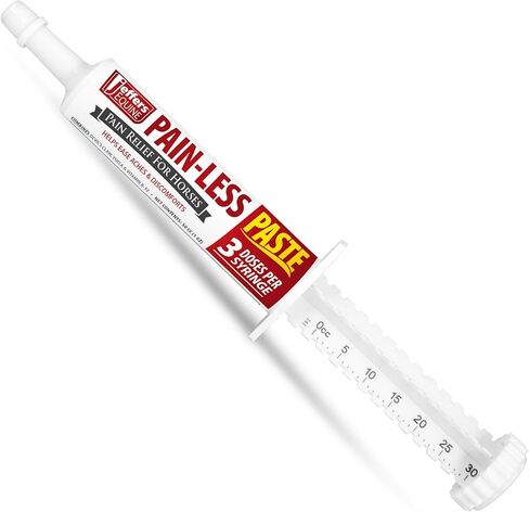 Jeffers Equine Pain-Less Paste for Horses – 30cc Easy Dose Syringe – Support Healthy Inflammatory Response, Comfort – Devil’s Claw, Yucca, and Vitamin B-12 – Gentle on Stomach – Made in The USA in Saudi Arabia