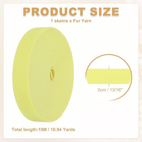 PATIKIL 1/16" x 11 Yd Sewing Elastic Bands Elastic Cord Flat Stretch Strap Light Yellow in Saudi Arabia