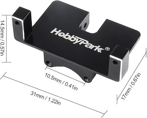 حامل حامل مؤازر من الألومنيوم HobbyPark، متوافق مع 08MA HobbyPark Servos لـ 1/24 SCX24 Crawlers المحدثة لتركيب المحركات المؤازرة in Kuwait